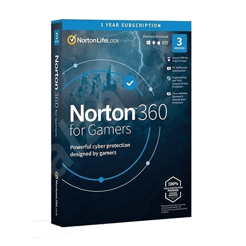 Norton 360 for Gamers – 1 Year – 3 Devices – Global